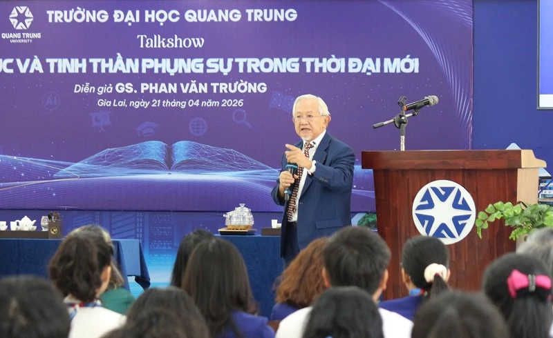 GS Phan Văn Trường: Phụng sự là đích đến của giáo dục